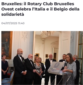 Passation 2025 á la Résidence de S. E. L’Ambassadeur d’Italie en Belgique